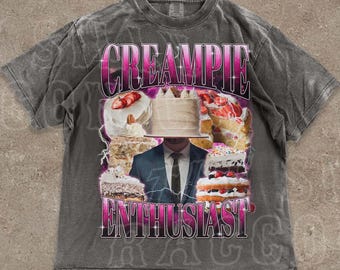 Lustige Offensive T-shirt Creampie Enthusiast sarkastische Audult Tee für Männer