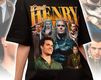 Retro Henry Cavill Shirt - Henry Cavill Sweatshirt - Henry Cavill Fan Geschenk - Henry Cavill Bootleg T-Shirt - Henry Cavill Hommage