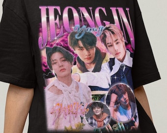 Stray Kids Jeongin Retro Bootleg T-shirt - Chemise enfant errant - T-shirt Kpop - Cadeau Kpop pour elle ou lui - Chemise Skz