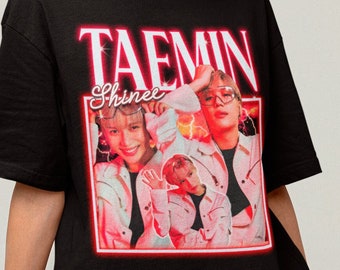 Shinee Taemin Retro Classic Tee - Kpop T-shirt - Kpop Merch - Kpop Gift for him or her - Shinee Retro Tee - Homage Bootleg Shirt