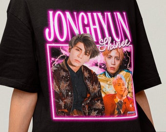 Shinee Jonghyun Retro Classic Tee - Kpop T-shirt - Kpop Merch - Kpop Gift for him or her - Shinee Retro Tee - Homage Bootleg Shirt