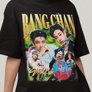 Stray Kids Bangchan Retro Bootleg T-shirt - stray kids shirt - Kpop Tshirt - Kpop Gift For her or him - Skz Shirt