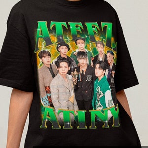 Ateez Atiny Bootleg Shirt - kpop Retro Tee - Kpop Merch - Ateez Merch - Kpop Gift - Ateez Kpop - Ateez Homage - Ateez 90s Tee