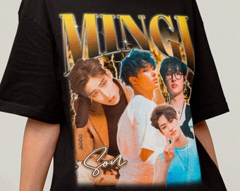 ATEEZ Mingi Retro 90s Tee - Ateez Shirt - Kpop T-shirt - Kpop Merch - Kpop Gift for her or him - Ateez Atiny Shirt - Kpop Bootleg Tee