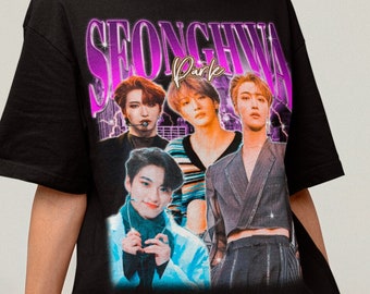 ATEEZ Seonghwa Retro 90s Tee - Ateez Shirt - Kpop T-shirt - Kpop Merch - Kpop Gift for her or him - Ateez Atiny Shirt - Kpop Bootleg Tee