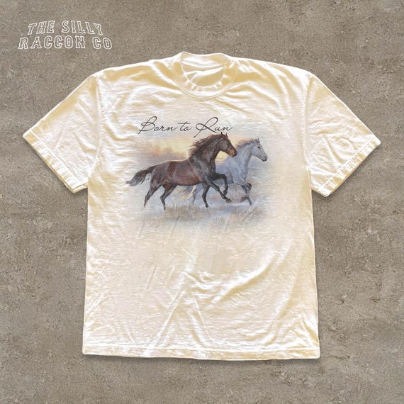 Wild Horses Graphic Tee, Born to Run Horse Shirt, Spirit Animal