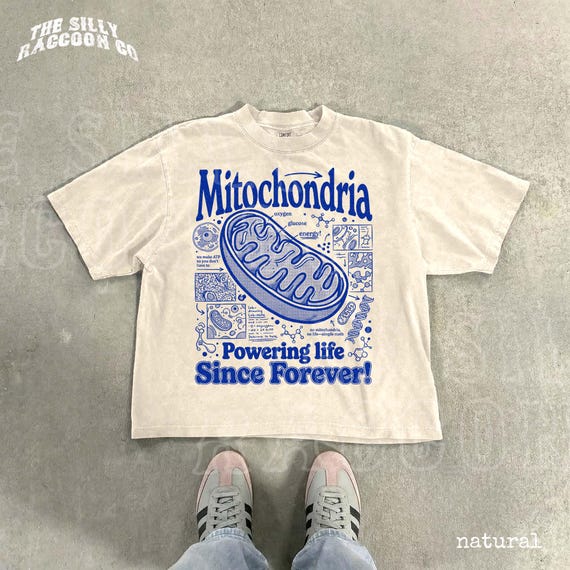 Mitochondria Shirt, Biology Teacher Gift, Vintage Science Tee, Retro Cell Diagram Graphic, STEM Gift For Science Lovers