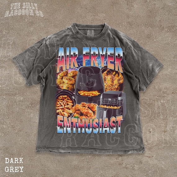 Air Fryer Enthusiast Shirt | Funny Cooking Lover Tee | Retro Kitchen Humor Tee | Y2k Aesthetic Foodie T-Shirt | Food Lover Gift