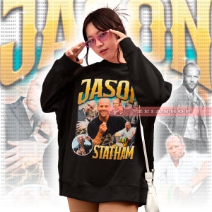 Jason Statham Retro 90s Shirt Jason Statham Merch Jason Statham Gift for her or him Jason Statham Sweatshirt Jason Statham Tee image 4