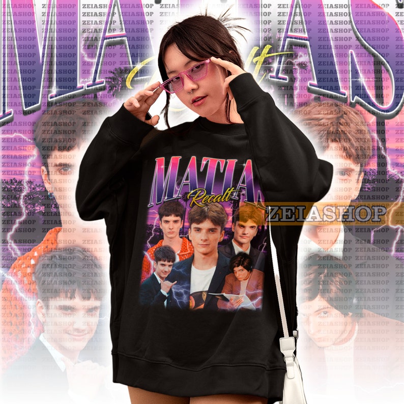 Camisa Matias Recalt Retro de los años 90, Suéter Matias Recalt, Regalo de fan de Matias Recalt, Merch Matias Recalt, Enzo Vogrincic, Camiseta Matias Recalt imagen 4