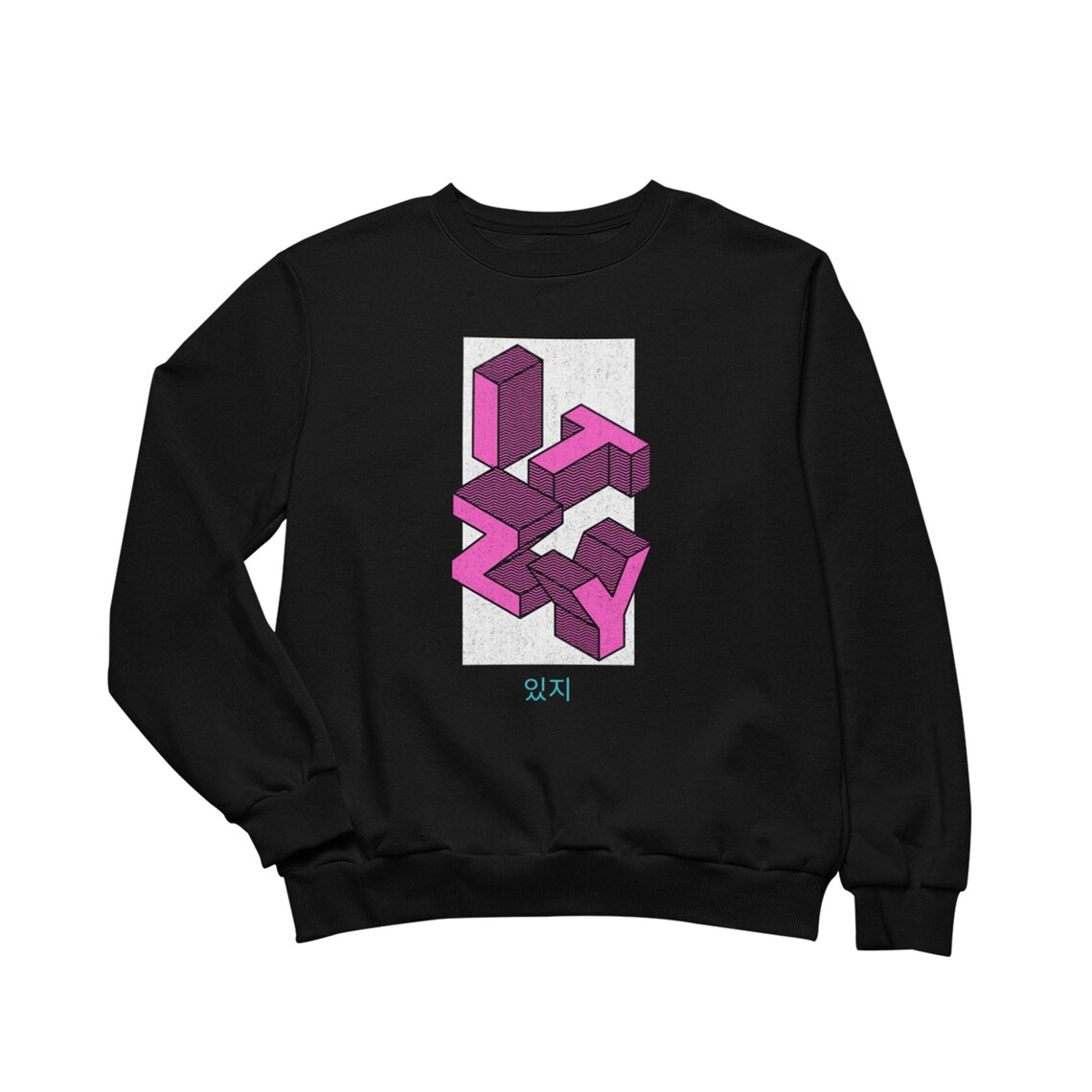 ITZY Hoodie Isometric Text Itzy Merch Midzy Kpop Hoodie Etsy