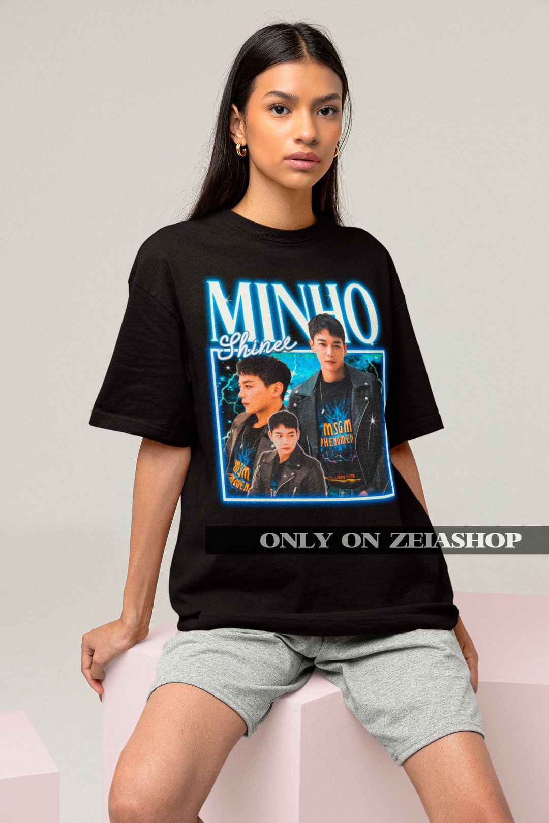 Shinee Minho Retro Classic Tee Kpop T-shirt Kpop Merch Kpop Gift for ...