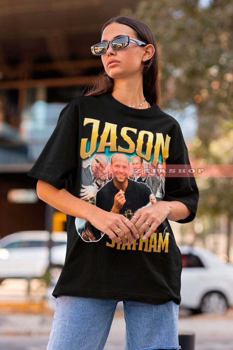 Jason Statham Retro 90er Jahre Shirt Jason Statham Merch Jason Statham Geschenk für Sie oder Ihn Jason Statham Sweatshirt Jason Statham Tee Bild 5