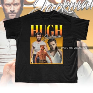 Hugh Jackman Retro 90s Shirt Hugh Jackman T-shirt Hugh Jackman Hoodie Hugh Jackman Sweatshirt Hugh Jackman Fan Gift Hugh Jackman image 2