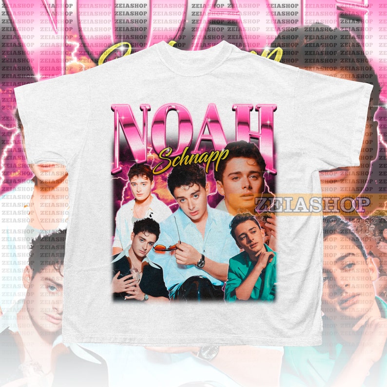Noah Cameron Schnapp Retro 90s T-shirt, Noah Schnapp Sweatshirt, Noah Schnapp Homage, Noah Schnapp Fan Gift, Noah Schnapp Tee zdjęcie 3