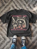Funny Raccoon Shirt, Trash Panda, Animal Meme, Strawberry Jams Glock, Humor Tee, Sarcastic Top, Vintage Graphic Shirts for Men Women