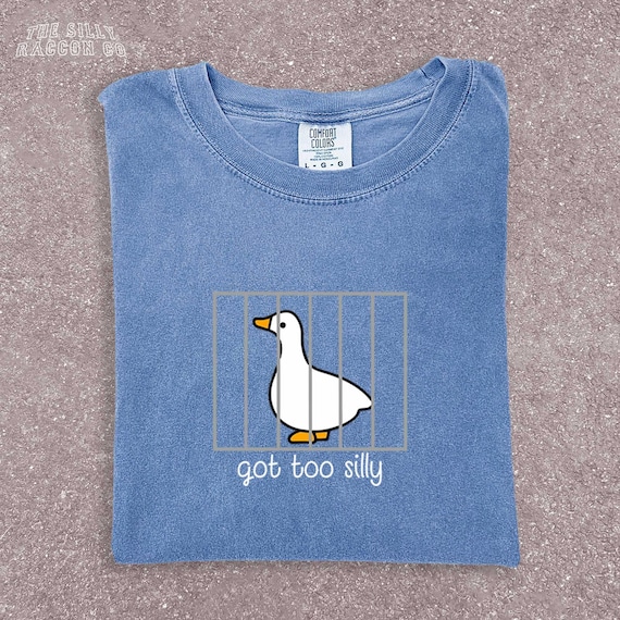 Vintage Silly Goose Tee | Minimalist Meme Graphic Shirt | Cottagecore Aesthetic Tee | Funny Animal Shirt | Duck Lover Gift