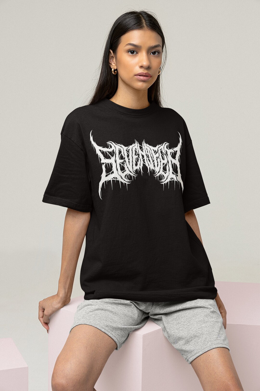 Seventeen Heavy Metal Text T-shirt - Etsy