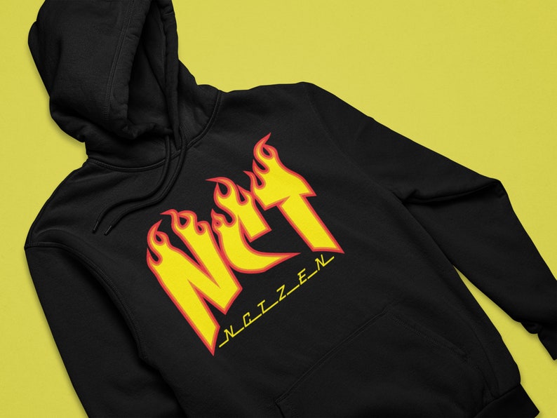 Nct Flame Hoodie Nct Sweatshirt Kpop Merch Kpop Hoodie Etsy