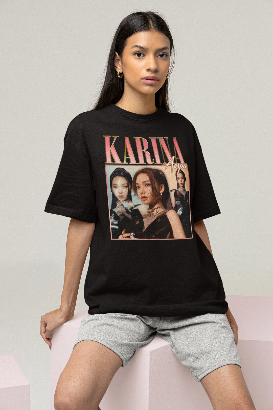 AESPA Karina Retro Bootleg Tee Kpop T-shirt Aespa Merch - Etsy ...