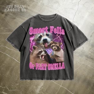 Raccoon Bootleg Sarcastic Tee | Funny Meme Shirt | Smart Fella Raccoon Graphic Tee | Humorous Animal Tee | Trash Panda Gift