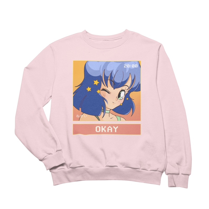 Anime Girl Hoodie Okay Sad Girls Anime Sweatshirt Edgy Etsy