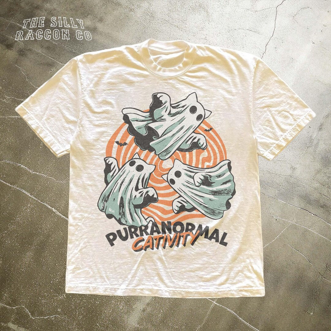 Spooky Kitty Ghost Unisex T-Shirt for Cat Lovers
