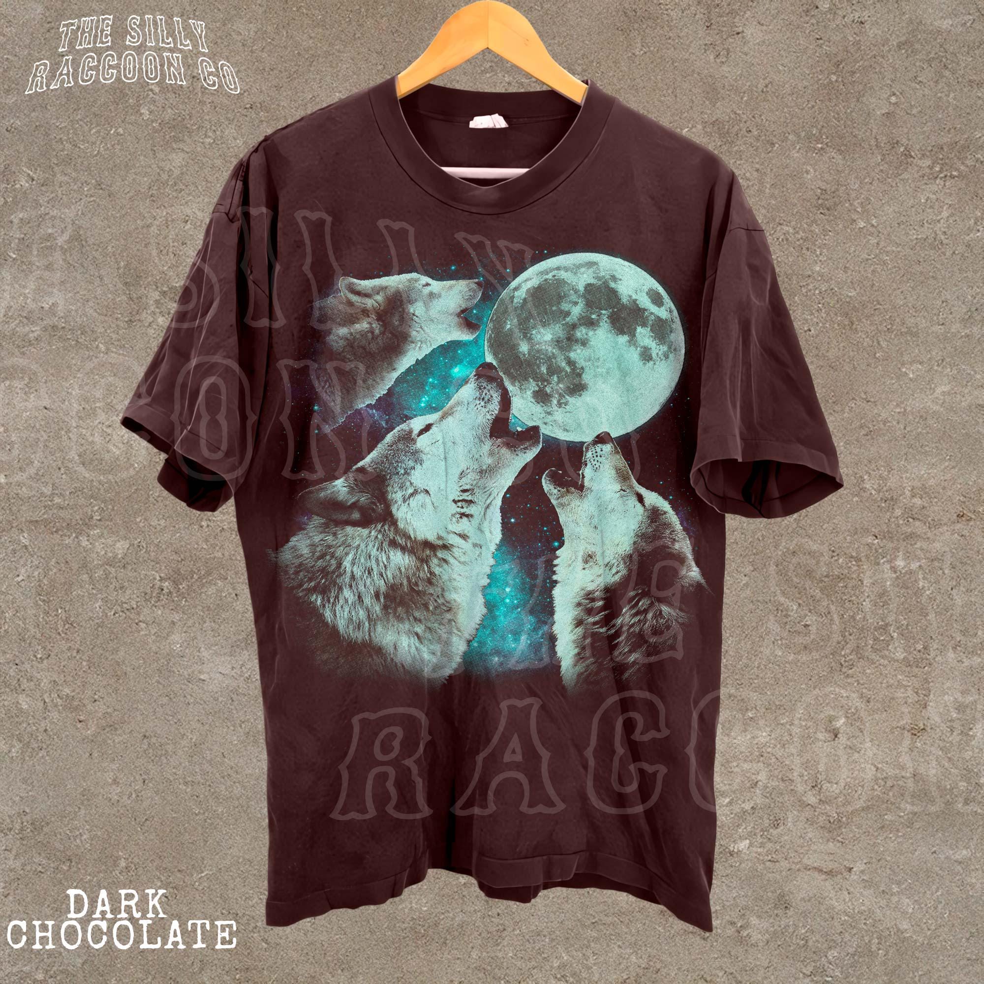 ヴィンテージ ウルフ ダメージ加工 Tシャツ 90年代 オーバーサイズ 