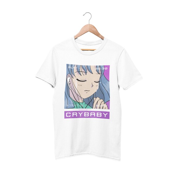 Anime Girl Tee Crybaby Anime Shirt Edgy Clothing Cute Kawaii Aesthetic Clothing Pastel Goth Vaporwave Japanese Tee Soft Cotton Etsy Canada