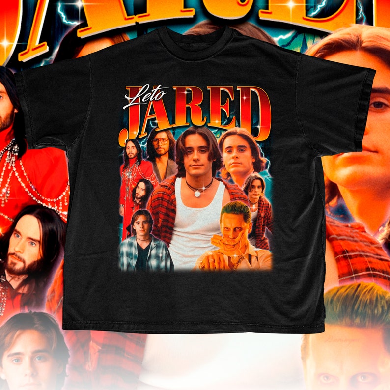 Retro Jared Leto Shirt Jared Leto Sweater Jared Leto Hoodie Jared Leto Fan Shirt Jared Leto Merch Jared Leto Homage 画像 3