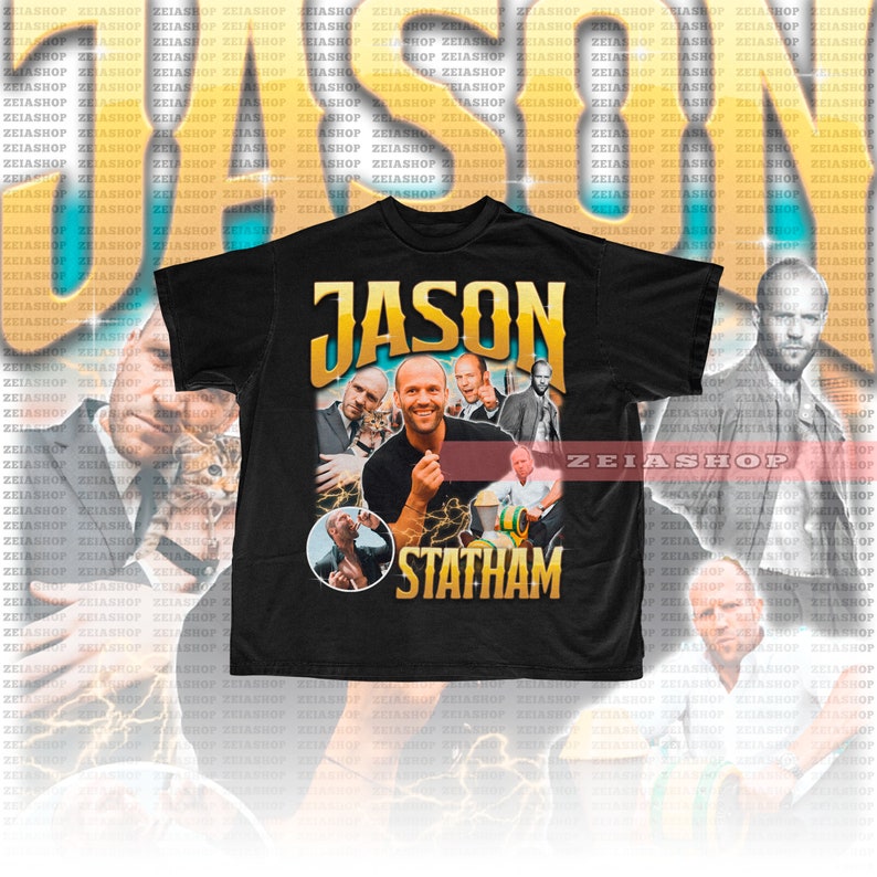 Jason Statham Retro 90s Shirt Jason Statham Merch Jason Statham Gift for her or him Jason Statham Sweatshirt Jason Statham Tee image 2