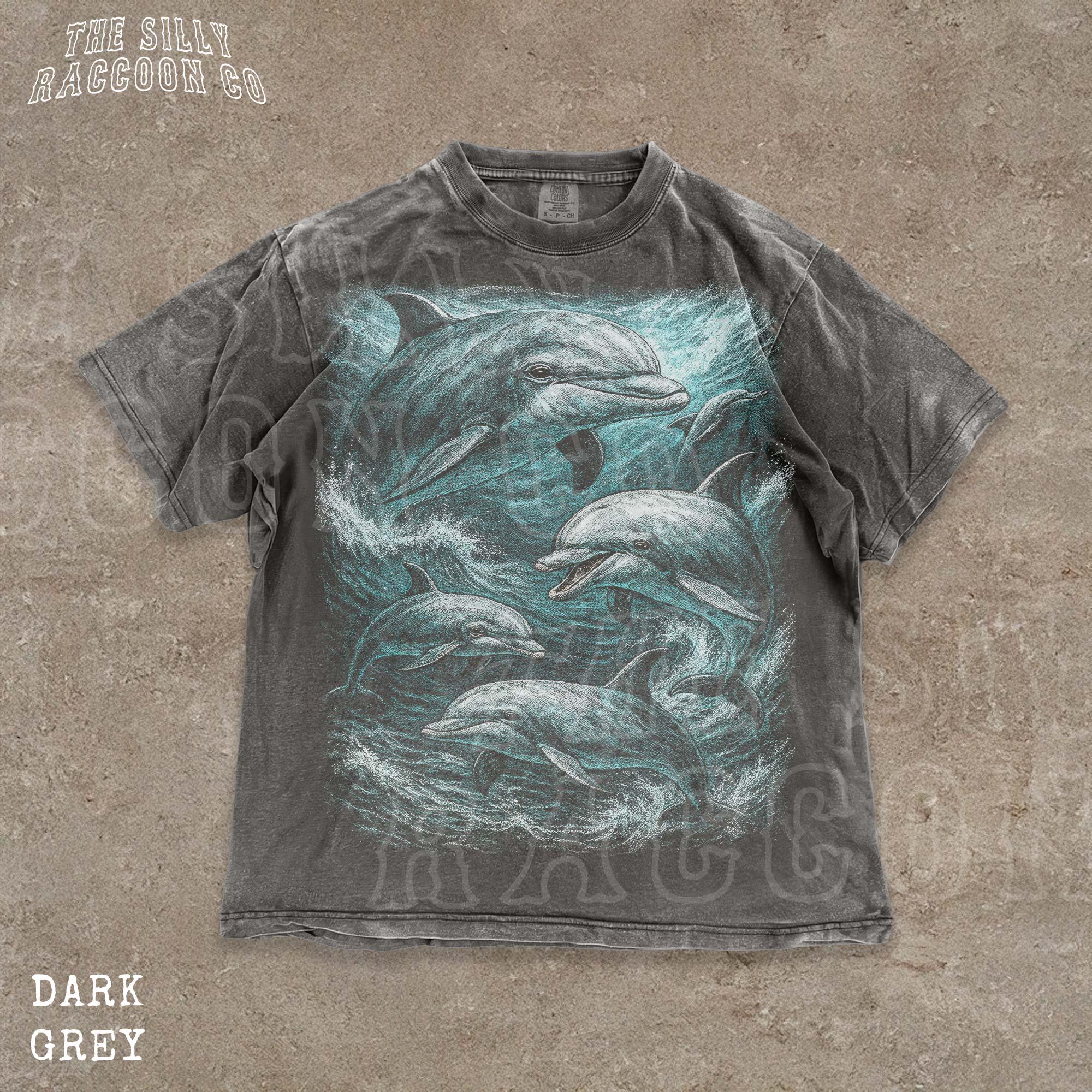 Vintage 90s Dolphin Graphic Shirt: Unisex Comfort Colors