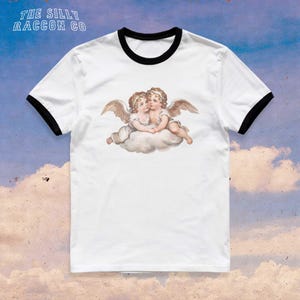【COTCHS】半袖Tシャツ ANGEL RINGER TOP (GIRLS) Angel Ringer Shirt - Etsy