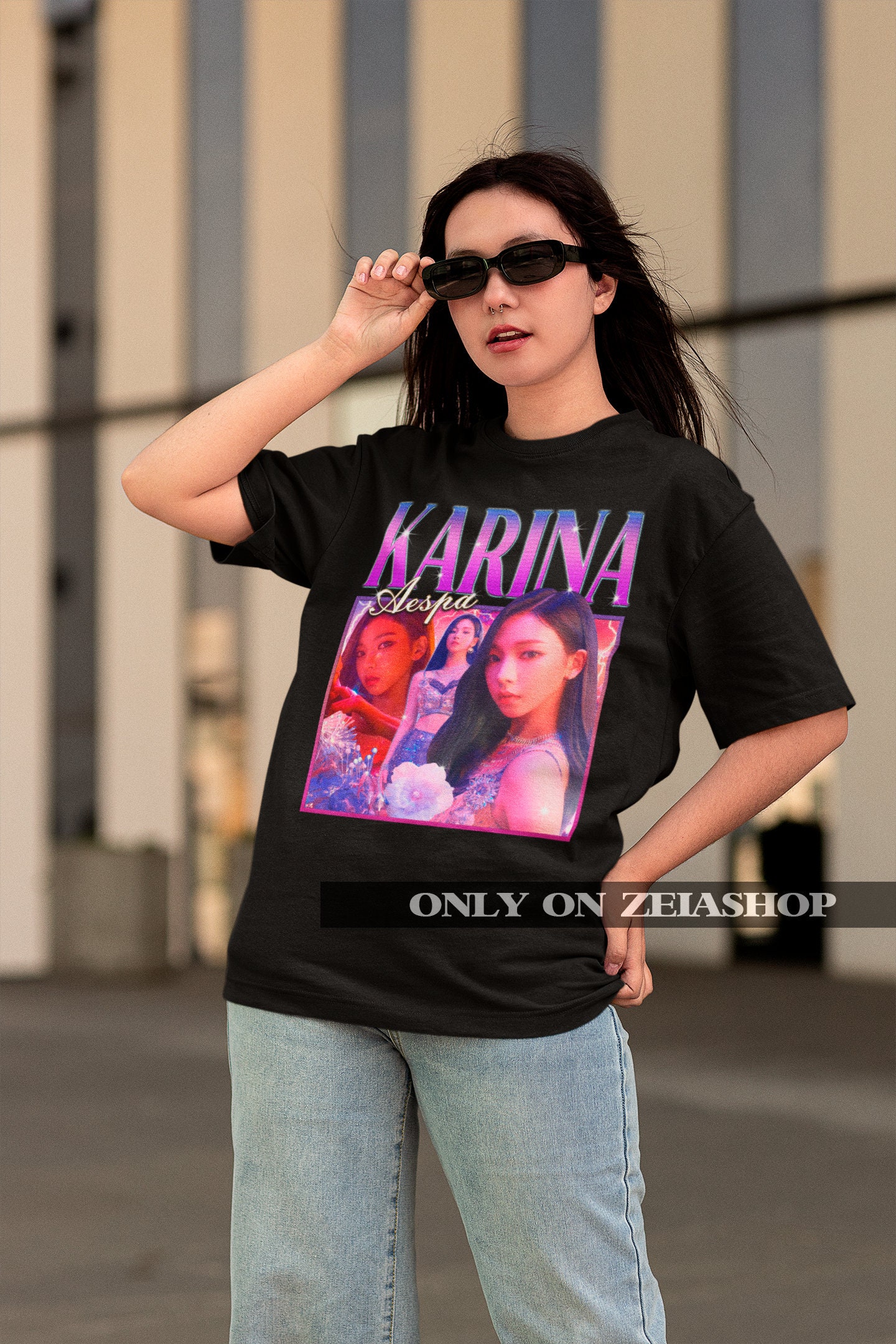 Aespa Karina Retro Classic Shirt Kpop T-shirt Kpop Merch - Etsy