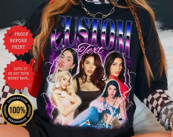 Comfort Colors® Custom Face Shirt, Custom Photo Shirt, Personalized Bootleg Rap Distressed T-shirt, Gift for Boyfriend Girlfriend