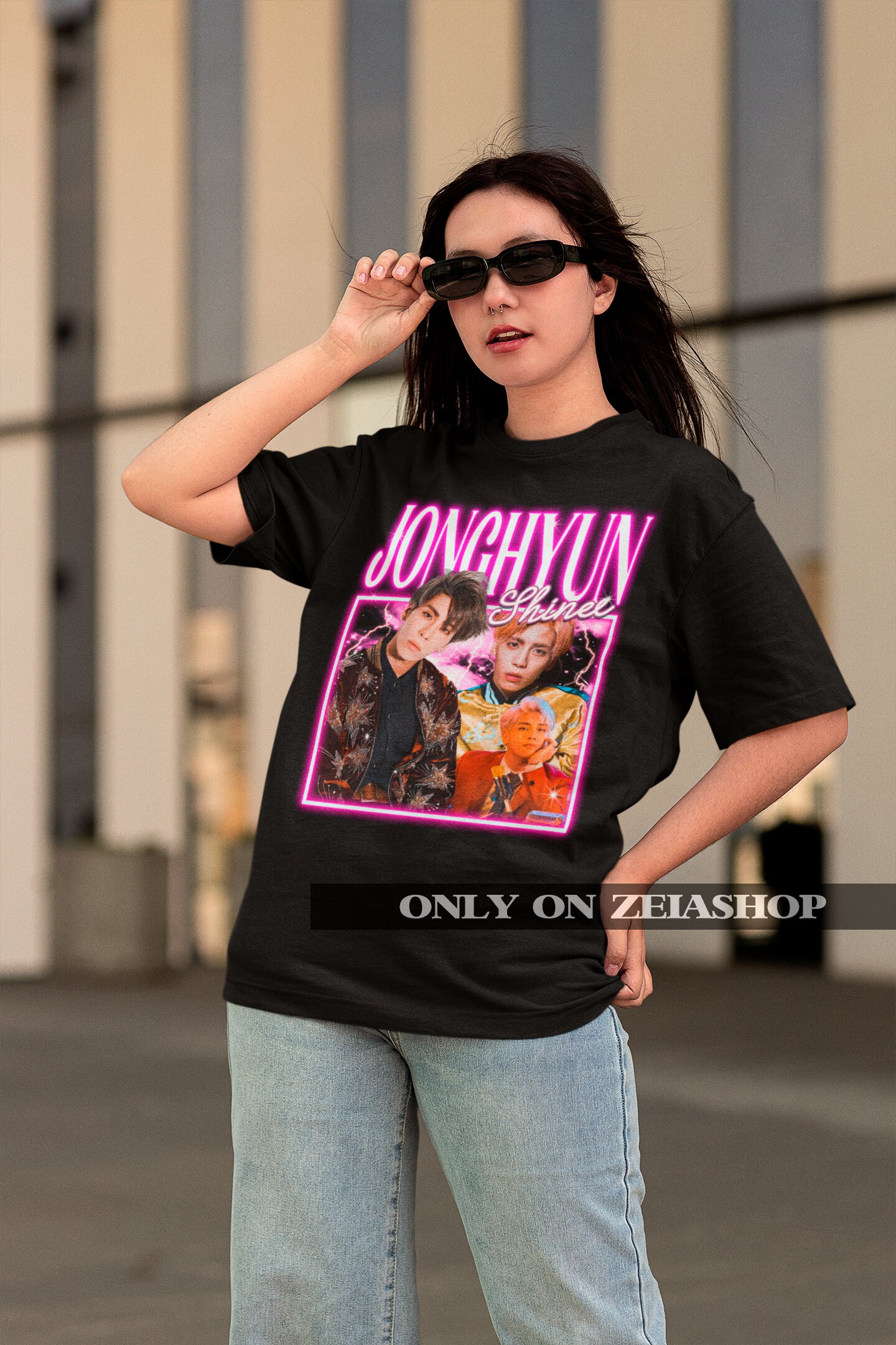 SHINee ジョンヒョン レトロ クラシック T シャツ Kpop T シャツ