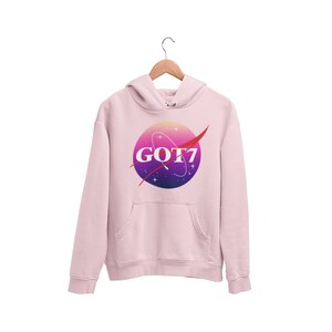 GOT7 Kpop Unisex Hooded Sweatshirt, Got7 Hoodie, Got7 Merch, Kpop Sweatshirt, Got7 Sweatshirt, Kpop Merch, Got7 Mark, Got7 Jb Pink