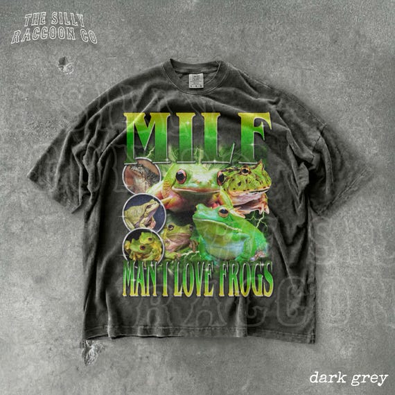 Man I Love Frogs Shirt Funny Frog Meme Tee Vintage Bootleg Y2K Graphic T Shirt Gift For Frog Lover Unisex Men Women