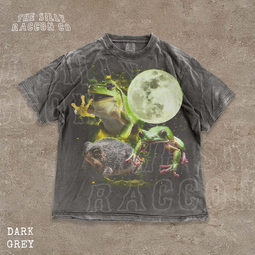Frog Shirt Vintage Moon Phase T-shirt Naturecore Tee Cottagecore