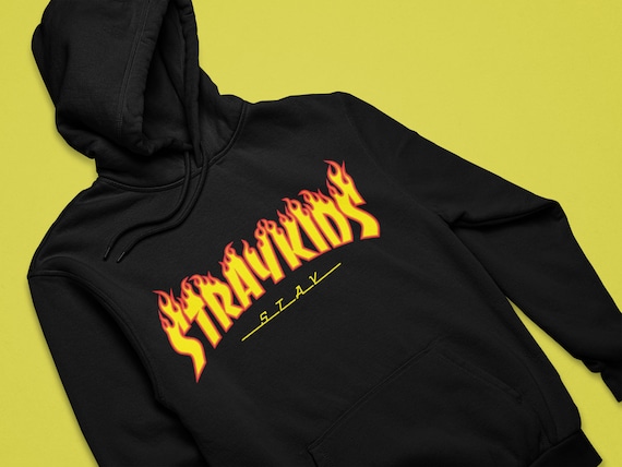 STRAY KIDS Flame Hoodie Stray Kids Merch Kpop Hoodie Stray Kids