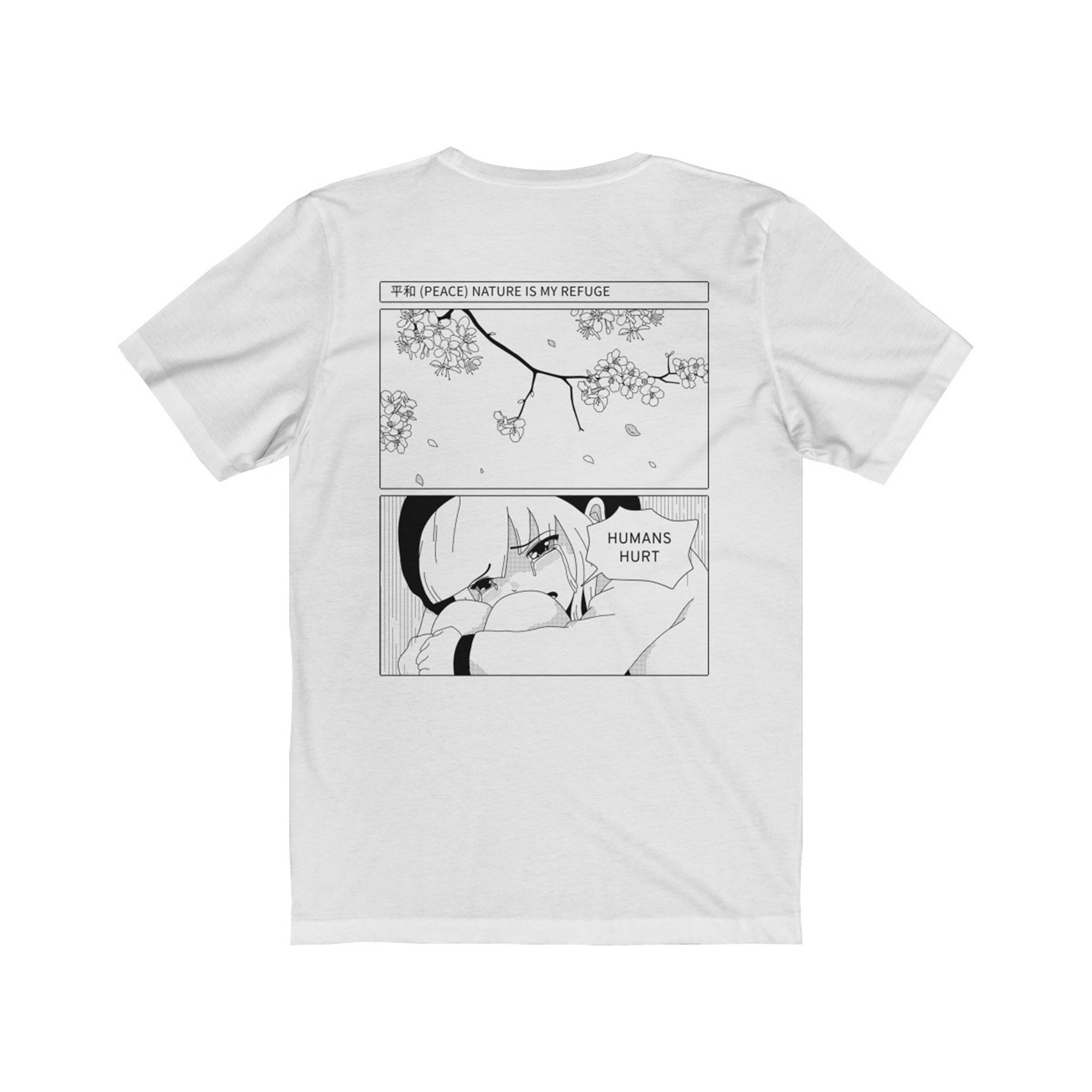 Japanese Manga T-shirt Nature is My Refuge Anime Girl Shirt - Etsy