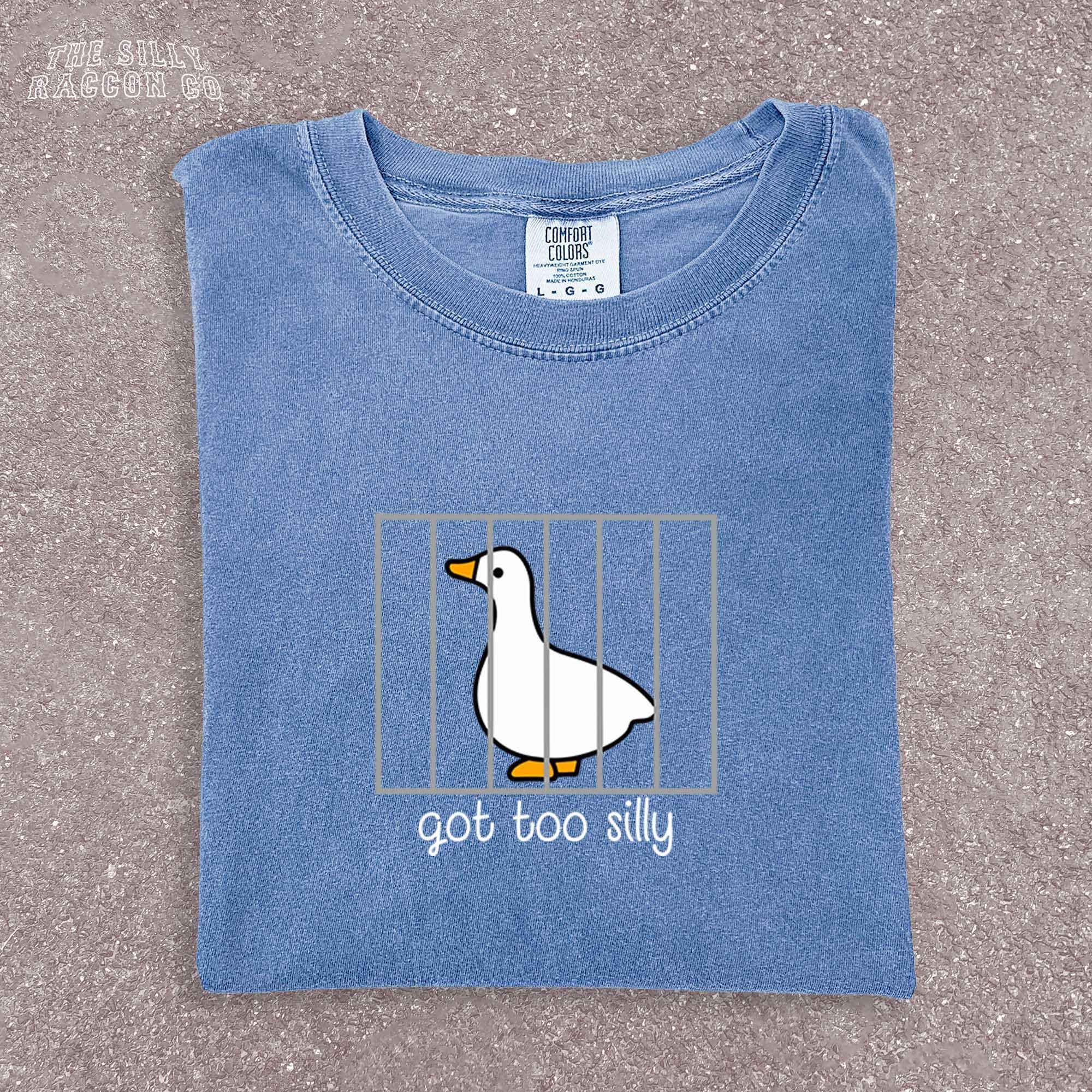 Vintage Silly Goose Tee | Minimalist Meme Graphic Shirt | Cottagecore Aesthetic Tee | Funny Animal Shirt | Duck Lover Gift