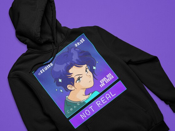 Anime Girl Hoodie Not Real Sad Girls Anime Sweatshirt Edgy Etsy Anime Girl Hoodie Not Real Sad Girls Anime Sweatshirt Edgy Etsy