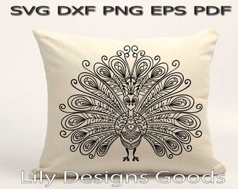 Download Peacock Mandala Svg Etsy