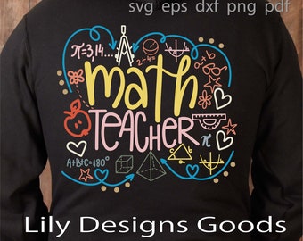 Download Math Teacher Svg Etsy