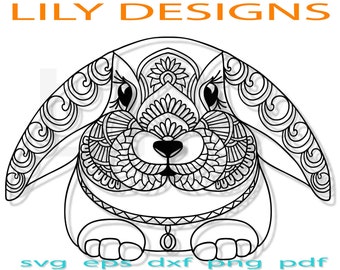 Download Pig Zentangle Svg Baby Animal Floral Head Flower Farm Mandala Etsy
