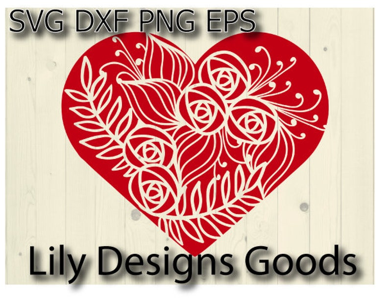 Download Flower heart svg intricate flourish mandala svg mandela vector | Etsy