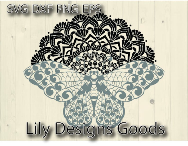 Download Mandala butterfly SVG Butterfly monogram SVG | Etsy