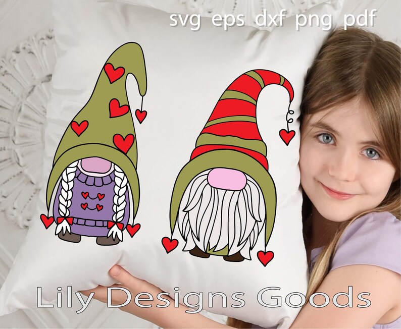 Download Gnome family svg easter heart girl lover mug design ...