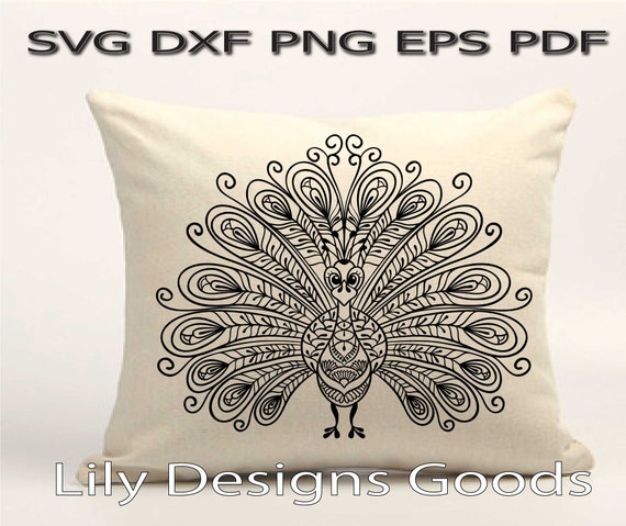 Download Peacock Svg Mandala Svg Mandela Cut File Clipart Etsy